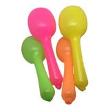 25 Maracas Colores Fluo Cotillon Carnaval Carioca 