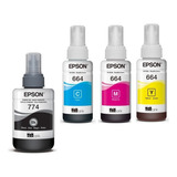 Combo Tinta Epson  774 + 664 L1455 L655 Original