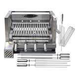 Churrasqueira Elevante Grill 651 Inox Motor 4 Espetos Grelha