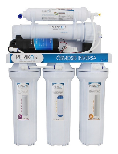 Purificador De Agua Osmosis Inversa Purikor 100 Gpd 5 Etapas