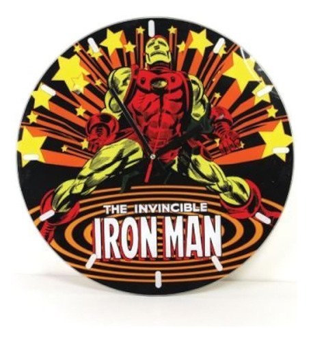 Marvel Comics: Iron Man Glass Wall Clock