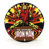 Marvel Comics: Iron Man Glass Wall Clock