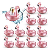 ~? 12 Piezas Soporte De Bebida Inflable Flamingo Drink Float