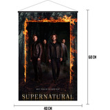 Poster Lona Supernatural Serie 60 Cms X 40 Cms Winchester