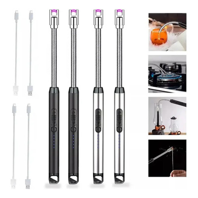 Encendedor Electrico Recargable USB 4 Piezas Portatil para Cocina Giratorio 720° con Tecnologia Antiviento y Carga Rapida Ideal para Fogatas Velas Cocinar | MercadoLibre