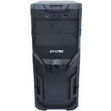 Gabinete Evotec Ev-1002 Tower Con Fuente De 600w Negro /v