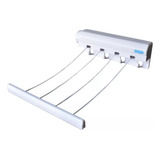 Tendedero Retractil Colgador Ropa De Pared 5 Lineas 2,8mt