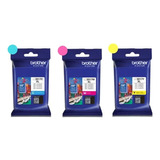 Pack 3 Tintas Brother Lc3017 Xl Originales C-y-m