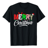 Camiseta Alegre Navidad, Feliz Navidad Playera Hombre