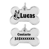 Placa Grabada Láser Para Mascotas Gatos-perros Personalizada