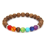 Pulsera 7 Chakras Amuleto Buda Piedra Natural Equilibrio Ora