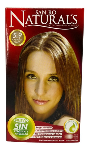 Tinte De Cabello San Ro Sin Amoniaco Sin Peróxido Pack De 2