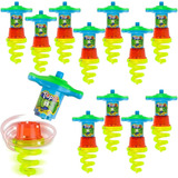 Artcreativity Light Up Spinning Pops Para Niños, Juego De 12