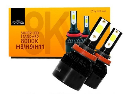 Kit Super Led Techone 8000k 12v 24v H1 H3 H4 H7 H8 H11 Hb4