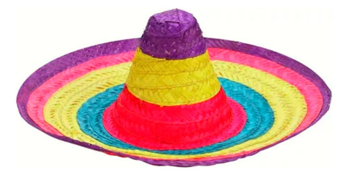 Gorro Sombrero Mexicano Bandas Multicolor Cotillon