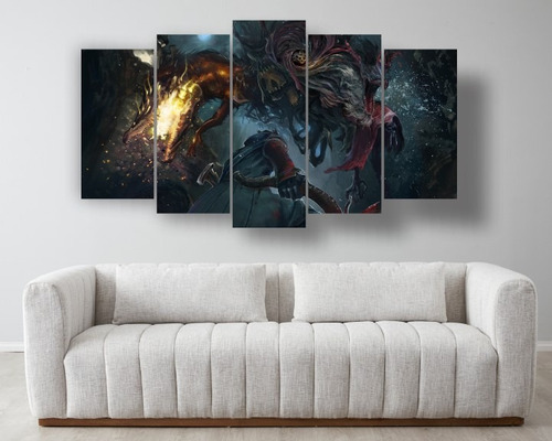 Set 5 Cuadros Decorativos Canvas Bloodborne 26