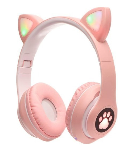 Fone Bluetooth Infantil Kids Criança Gatinho Com Led Sem Fio