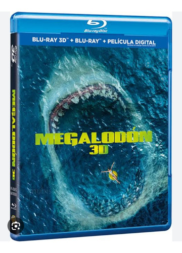 Megalodón En Disco Bluray 3d Alta Definición Full H D 