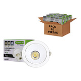 Plafon Led De Piso O Jardin Empotrado 7w 640lm 20 Piezas