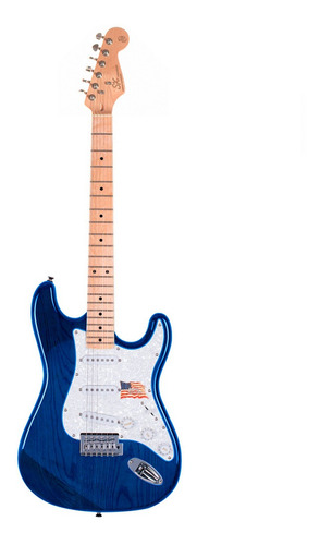 Guitarra Sx Swamp Ash  Americano Vintage Sstash Trans Blue