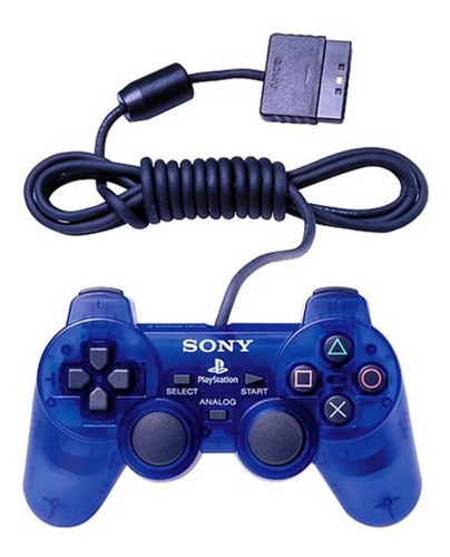 Control Joystick Sony Playstation Dualshock 2 Ocean Blue