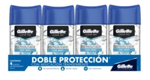 Antitranspirante Gillette Cool Wave Endurance 4 Pzas82 G C/u