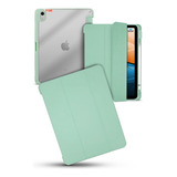 Funda Para iPad 10 2022 Teknet Delgada Clear 10.9 Protec Color Verde -menta