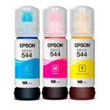 3 Tintas Color Originales Epson 544 Imp  L5190 L4110 L3110