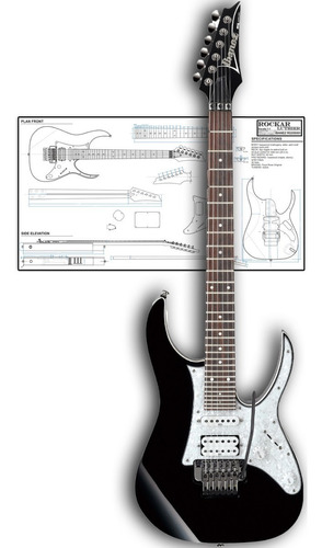 Plano Para Luthier Guitarra Ibanez Rg550xh (escala Real)
