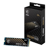 Ssd Msi Spatium M450 500gb Nvme M.2 2280 - S78-440k220-p83 Cor Preto