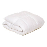 Acolchado La Bastilla Ecodown King Diseño Liso Color Blanco De 280cm X 240cm