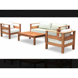 Set Living Exterior 2 Camastros 1 Cpo + 1 De 3 Cpos + Mesa