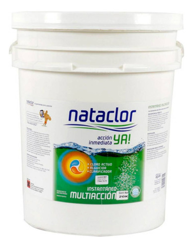 Cloro Granulado Multiaccion Instantaneo 20 Kg Nataclor