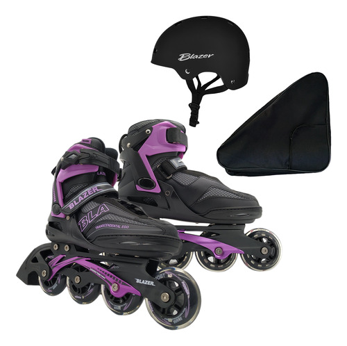 Patines Profesionales Fitness Uso Rudo Shm + Mochila + Casco