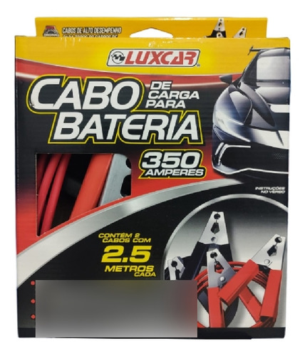 Cabo Transferencia Carga Bateria Automotiva Chupeta Luxcar