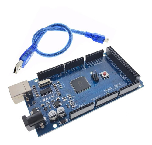 Placa Arduino Mega 2560 R3 Ch340 Compativel 16u2 Com Cabo