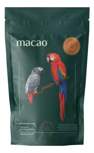 Alimento Para Guacamayas Y Loros Grises. Croqueta Macao 1kg