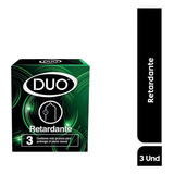 Condones Duo Retardante Caja Con 3 Unidades