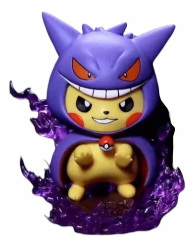 Figura Videojuego Pokemon Go Pikachu Disfraz Gengar Haloween