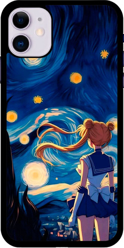 Funda Para Celular Diseño Noche Estrellada Sailor Moon