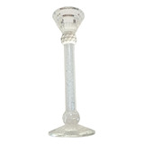 Candelabro De Cristal 25x8 Cm, Hermoso Diseño!