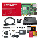 Raspberry Pi 4 2gb Fuente 5v 3a Case Ventilador Sd 32gb Kit