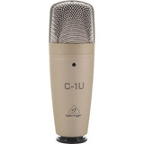 Microfono Condenser Behringer C1u Usb Studio Belgrano