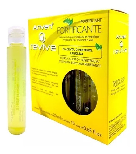 Anven Ampolleta Fortificante Cabello Mas Fuerte Y Resistente