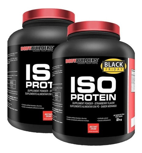 Combo 2x Iso Protein 2kg - Bodybuilders - Envio Imediato!