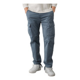 Pantalon Cargo Slim Flex Look Desgastado American Eagle H