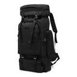 Mochila Táctica Camping Trekking Senderismo 80 L Negro