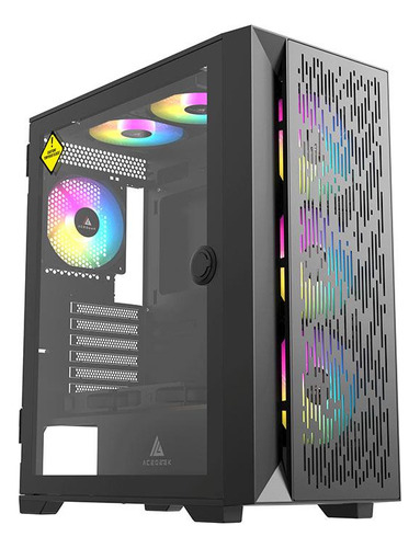 Gabinete Gamer Acegeek Nexus C411 Mesh Midtower Lat De Vidro