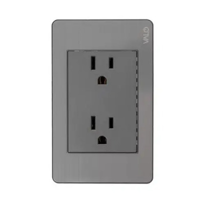 Placa Valo Contacto Duplex Acero Inoxidable | MercadoLibre