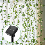 Cortina Solar Led Hoja 2x2 Mts Luz Cálida 8 Modos Decoración